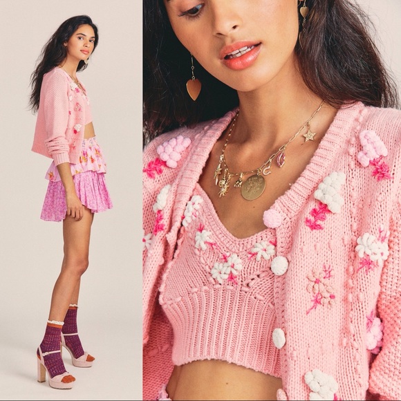 LoveShackFancy Briallon Sweater Cardigan - Picture 6 of 11